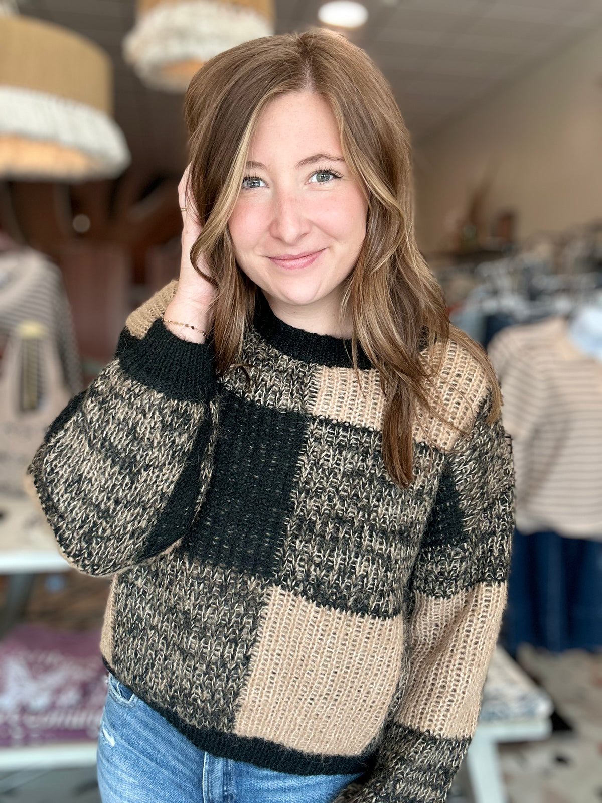 Lexi Sweater-Blu Pepper-R3vel Threads, Women's Fashion Boutique, Located in Hudsonville, Michigan