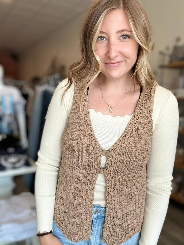 Stella Vest-Blu Pepper-R3vel Threads, Women's Fashion Boutique, Located in Hudsonville, Michigan