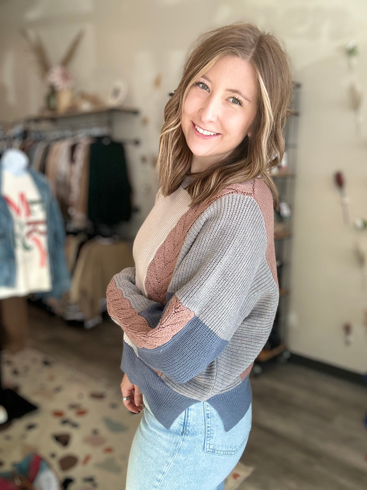 Sawyer Sweater-Hem & Thread-R3vel Threads, Women's Fashion Boutique, Located in Hudsonville, Michigan