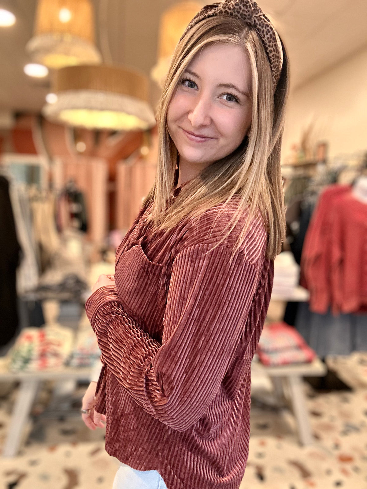 Brielle Button Down-GeeGee-R3vel Threads, Women's Fashion Boutique, Located in Hudsonville, Michigan