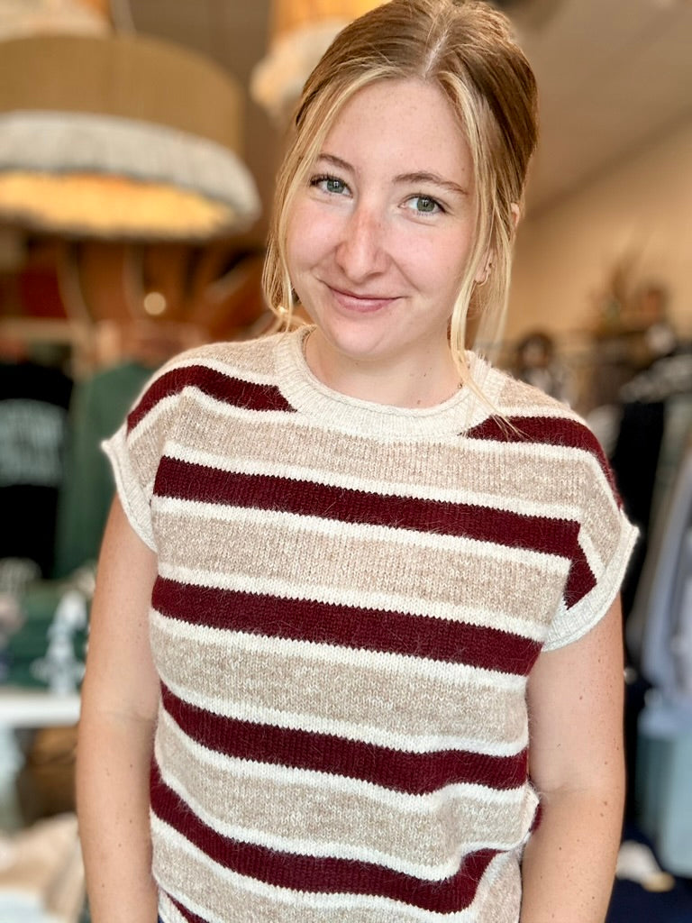 Juna Sweater Vest-Blu Pepper-R3vel Threads, Women's Fashion Boutique, Located in Hudsonville, Michigan