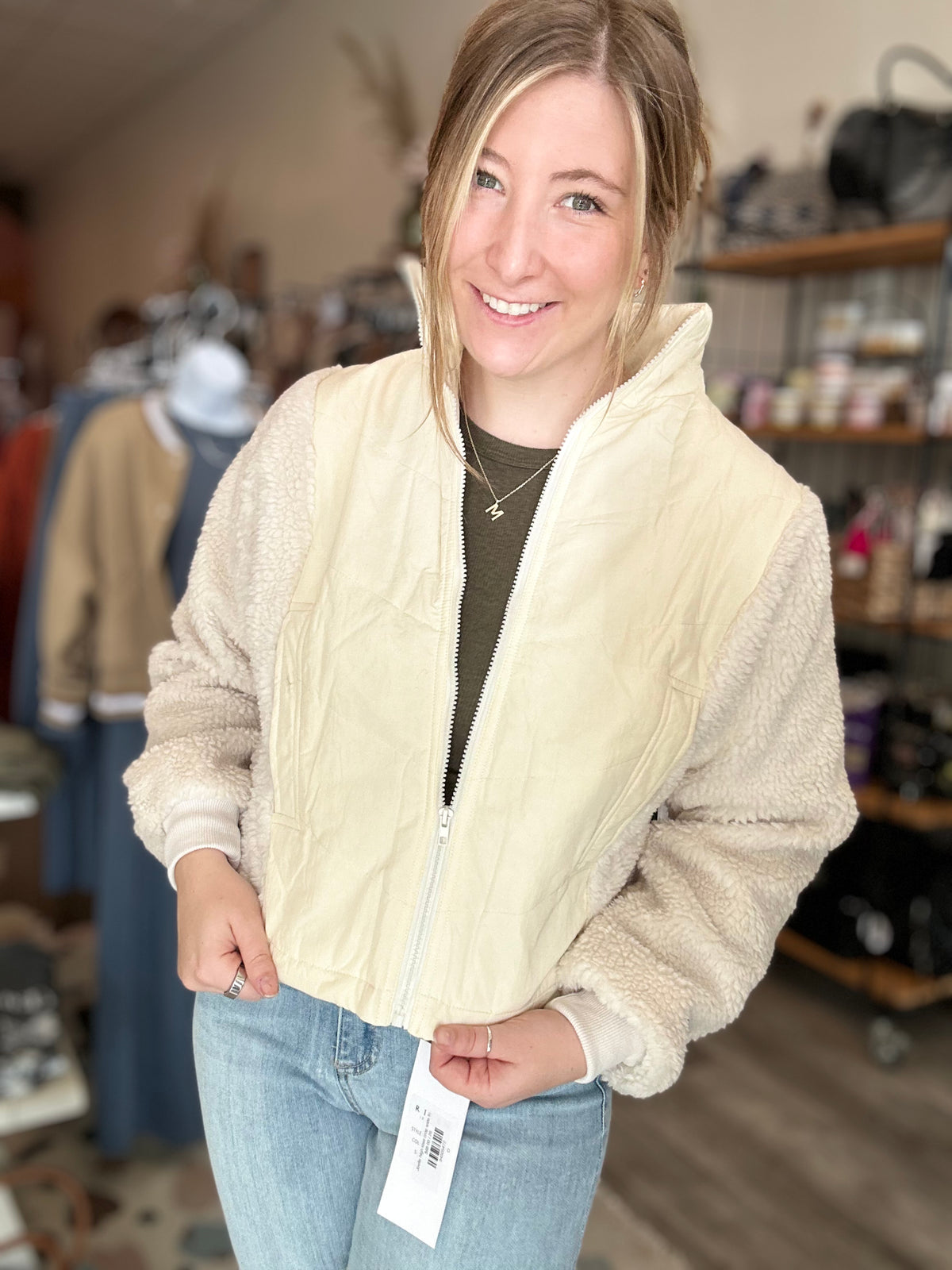 Evie Zip Up-&Merci-R3vel Threads, Women's Fashion Boutique, Located in Hudsonville, Michigan