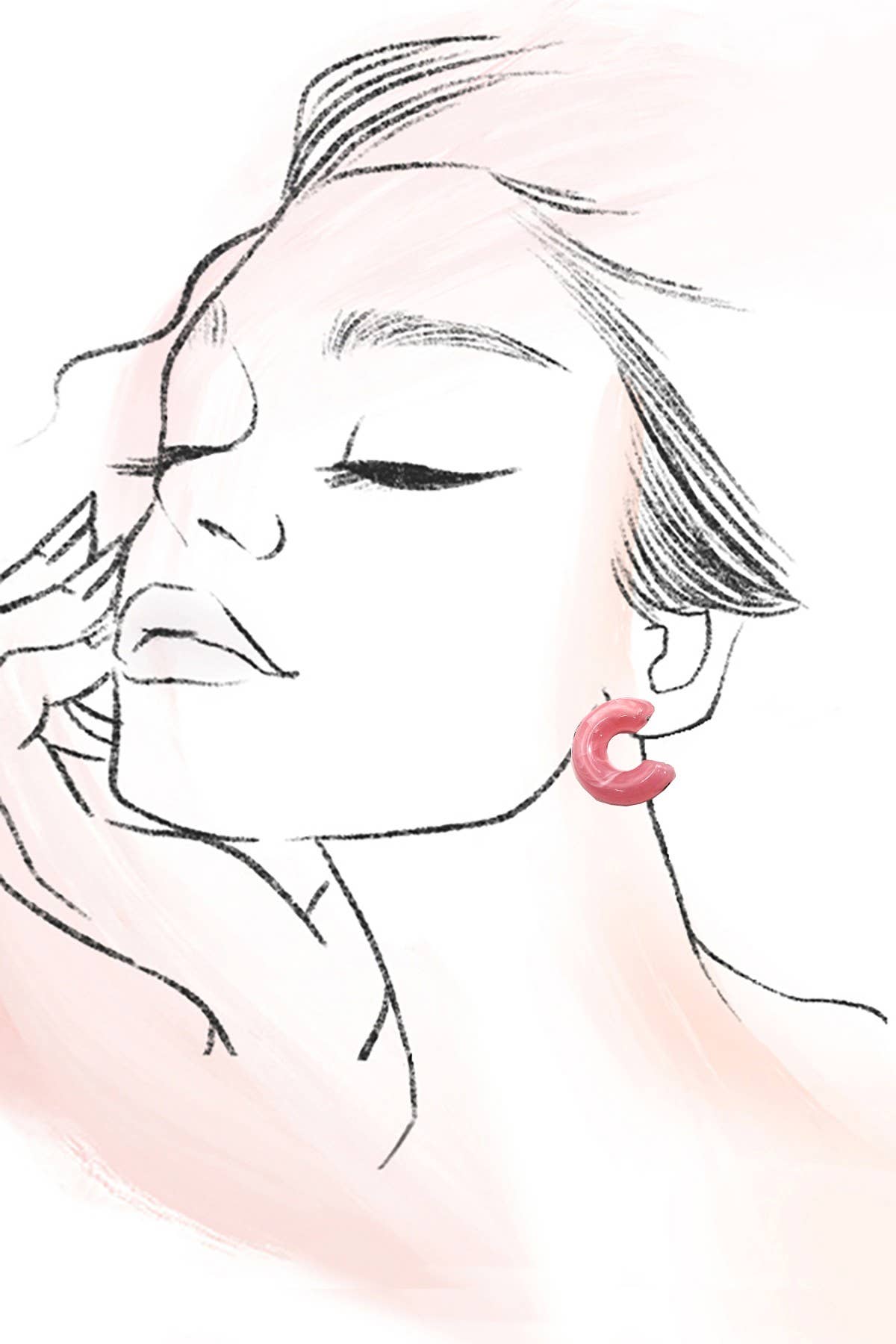 Acrylic Hoop Trio-JOSSLYN by wall to wall-R3vel Threads, Women's Fashion Boutique, Located in Hudsonville, Michigan