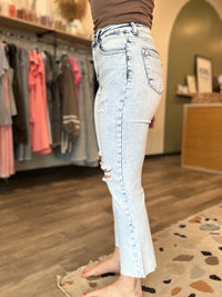 Autumn Acid Wash Crop-Risen-R3vel Threads, Women's Fashion Boutique, Located in Hudsonville, Michigan