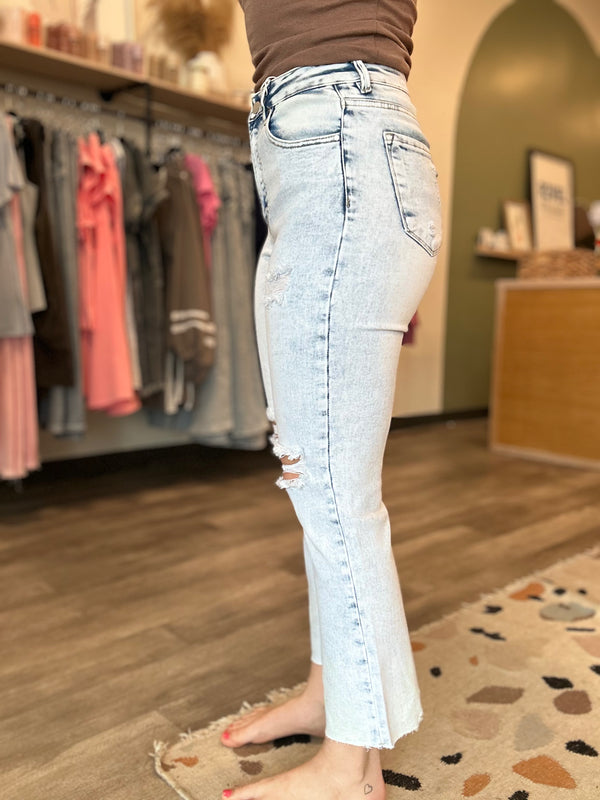 Autumn Acid Wash Crop-Risen-R3vel Threads, Women's Fashion Boutique, Located in Hudsonville, Michigan