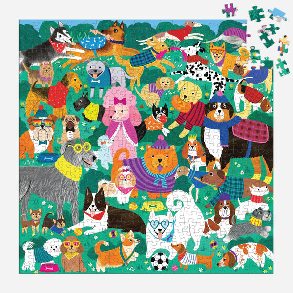 Doggone Days 500 Piece Family Puzzle-Chronicle Books-R3vel Threads, Women's Fashion Boutique, Located in Hudsonville, Michigan