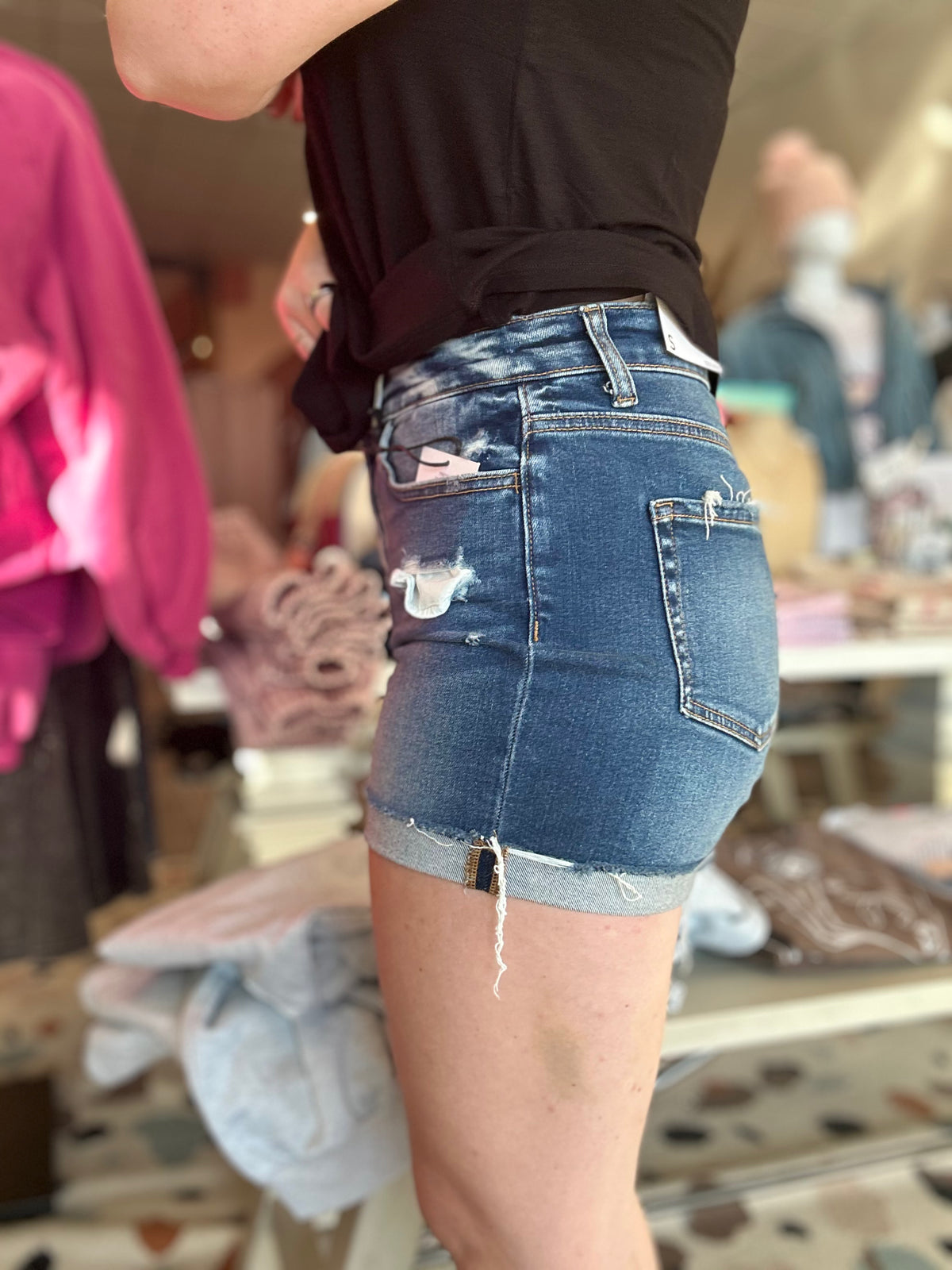 Tenley Jean Shorts-Zenana-R3vel Threads, Women's Fashion Boutique, Located in Hudsonville, Michigan