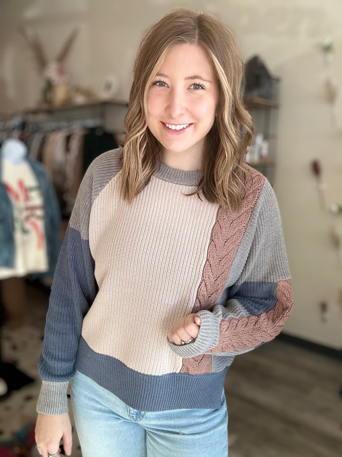 Sawyer Sweater-Hem & Thread-R3vel Threads, Women's Fashion Boutique, Located in Hudsonville, Michigan