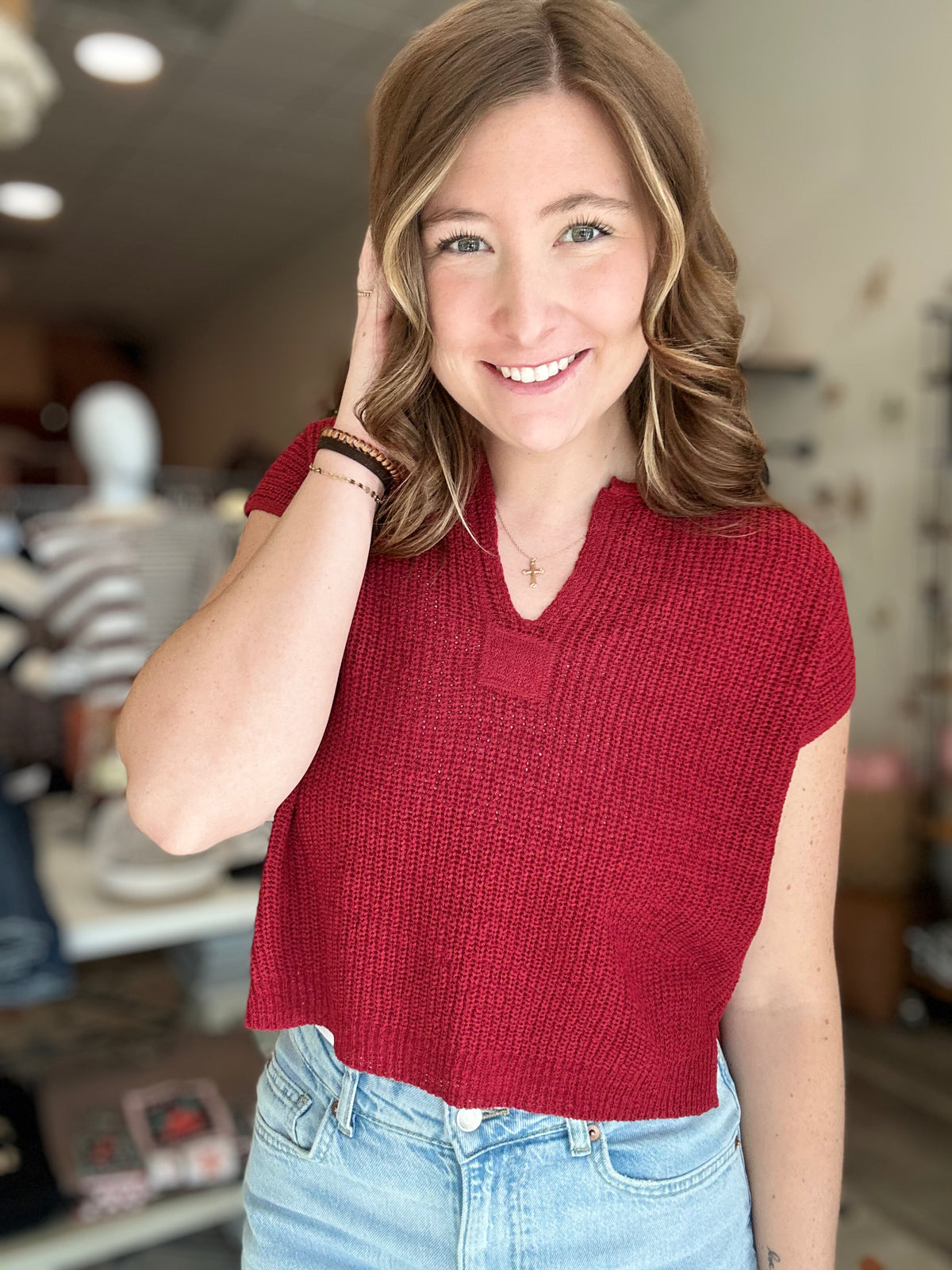 Adele Sweater-Blu Pepper-R3vel Threads, Women's Fashion Boutique, Located in Hudsonville, Michigan