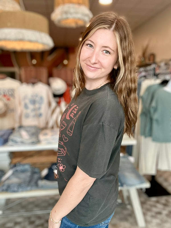 Just a girl-tres bien-R3vel Threads, Women's Fashion Boutique, Located in Hudsonville, Michigan