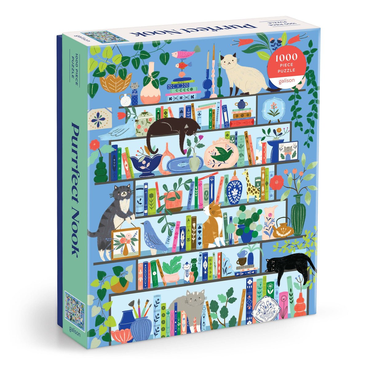 Purrfect Nook 1000 Piece Puzzle-Chronicle Books-R3vel Threads, Women's Fashion Boutique, Located in Hudsonville, Michigan