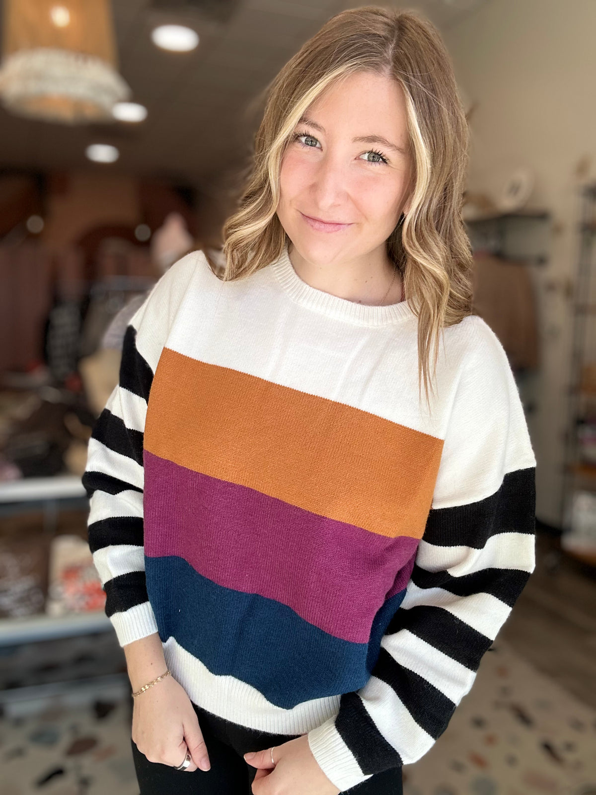 Alaya Sweater-Bluivy-R3vel Threads, Women's Fashion Boutique, Located in Hudsonville, Michigan