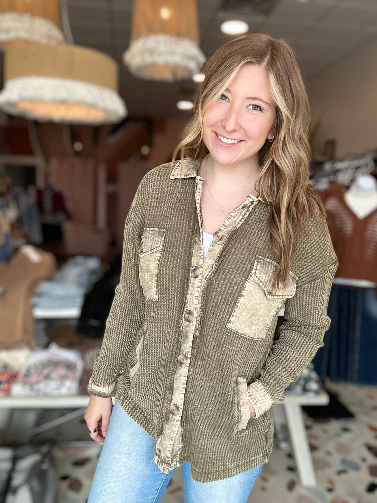 Delaney Shacket-Zenana-R3vel Threads, Women's Fashion Boutique, Located in Hudsonville, Michigan