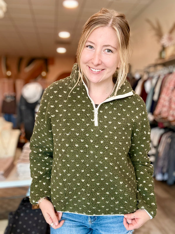 Rylee Sherpa Pullover-Double Zero-R3vel Threads, Women's Fashion Boutique, Located in Hudsonville, Michigan