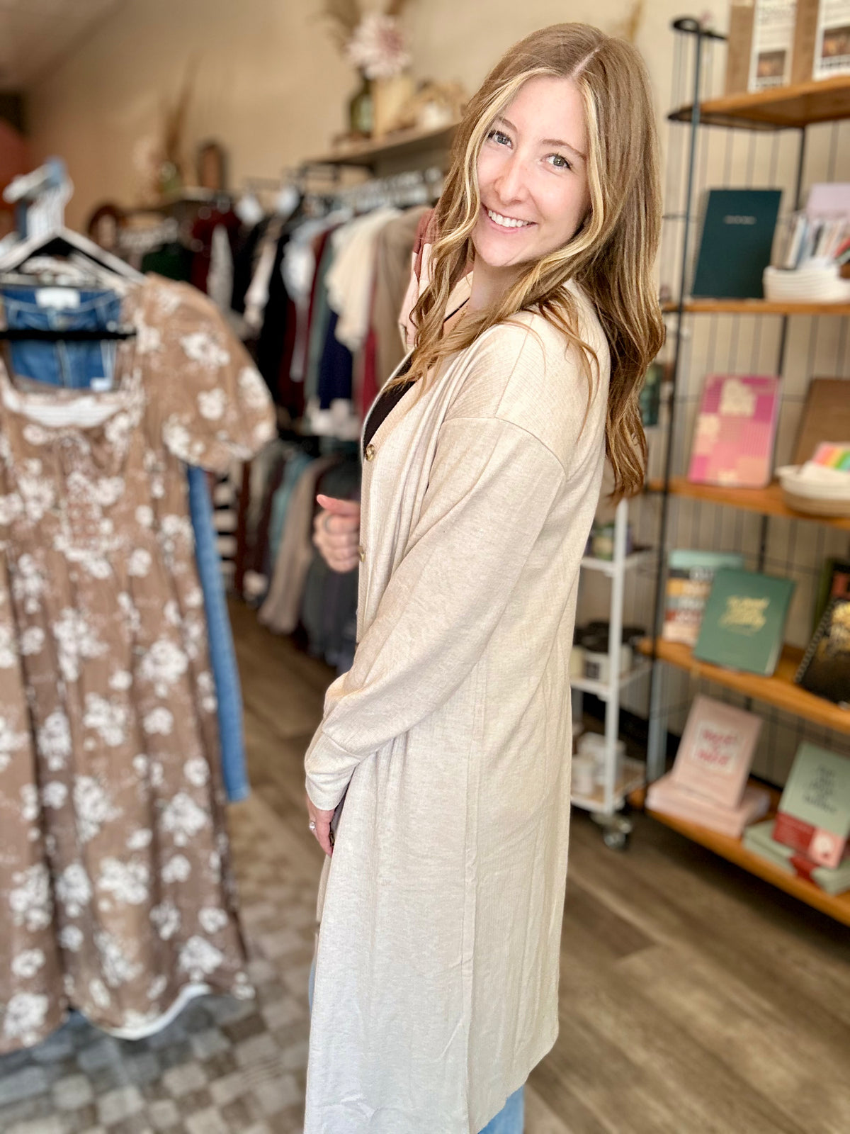 Adaline Duster-Doe & Rae-R3vel Threads, Women's Fashion Boutique, Located in Hudsonville, Michigan