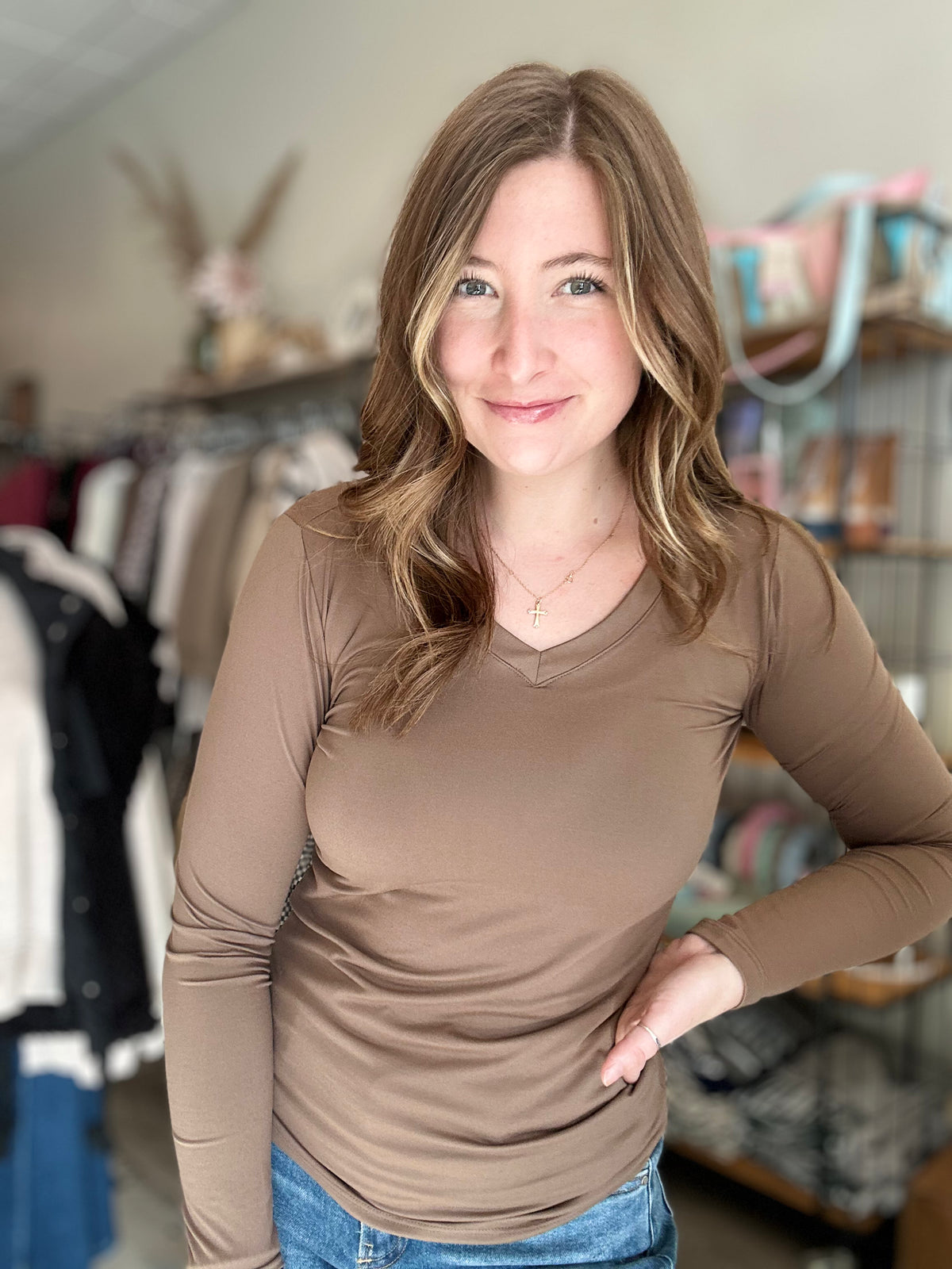 Rosie Long Sleeve-Zenana-R3vel Threads, Women's Fashion Boutique, Located in Hudsonville, Michigan