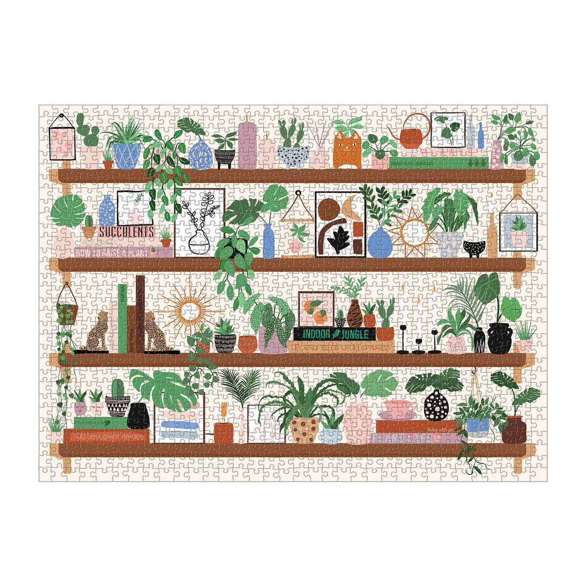 Plant Shelfie 1000 Piece Puzzle-Chronicle Books-R3vel Threads, Women's Fashion Boutique, Located in Hudsonville, Michigan