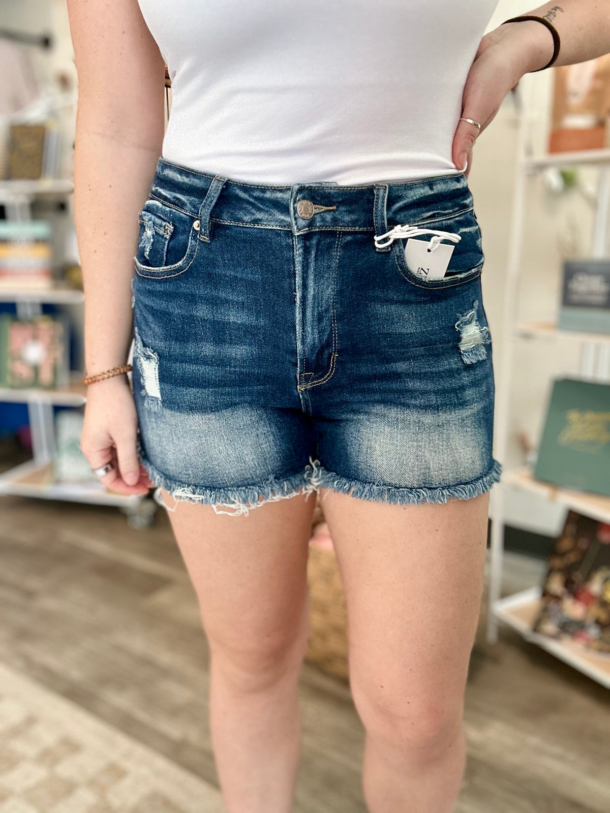 Jones Shorts-Zenana-R3vel Threads, Women's Fashion Boutique, Located in Hudsonville, Michigan