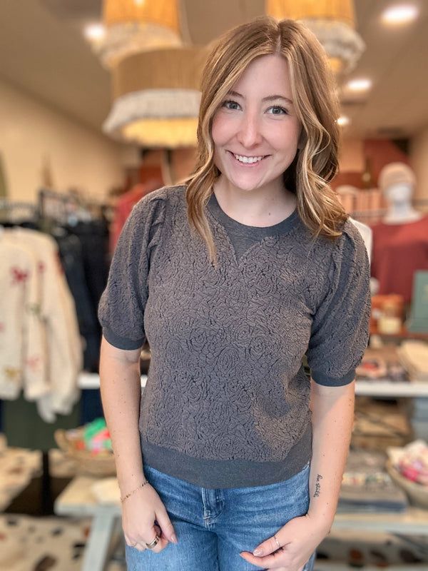 Jen Top-Hem & Thread-R3vel Threads, Women's Fashion Boutique, Located in Hudsonville, Michigan