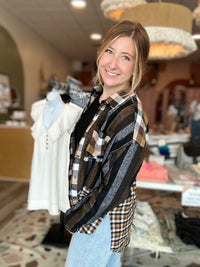 Lena Flannel-Aemi + Co-R3vel Threads, Women's Fashion Boutique, Located in Hudsonville, Michigan