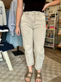 Carlie Barrel Jeans-Risen-R3vel Threads, Women's Fashion Boutique, Located in Hudsonville, Michigan