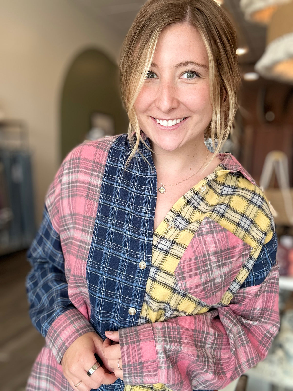 Melanie Flannel-Aemi + Co-R3vel Threads, Women's Fashion Boutique, Located in Hudsonville, Michigan