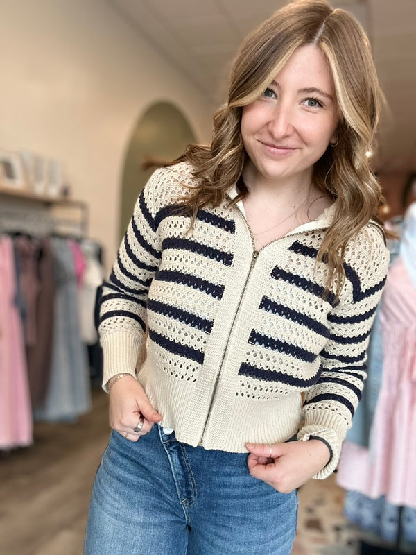 Raquel Zip Up-Doe & Rae-R3vel Threads, Women's Fashion Boutique, Located in Hudsonville, Michigan