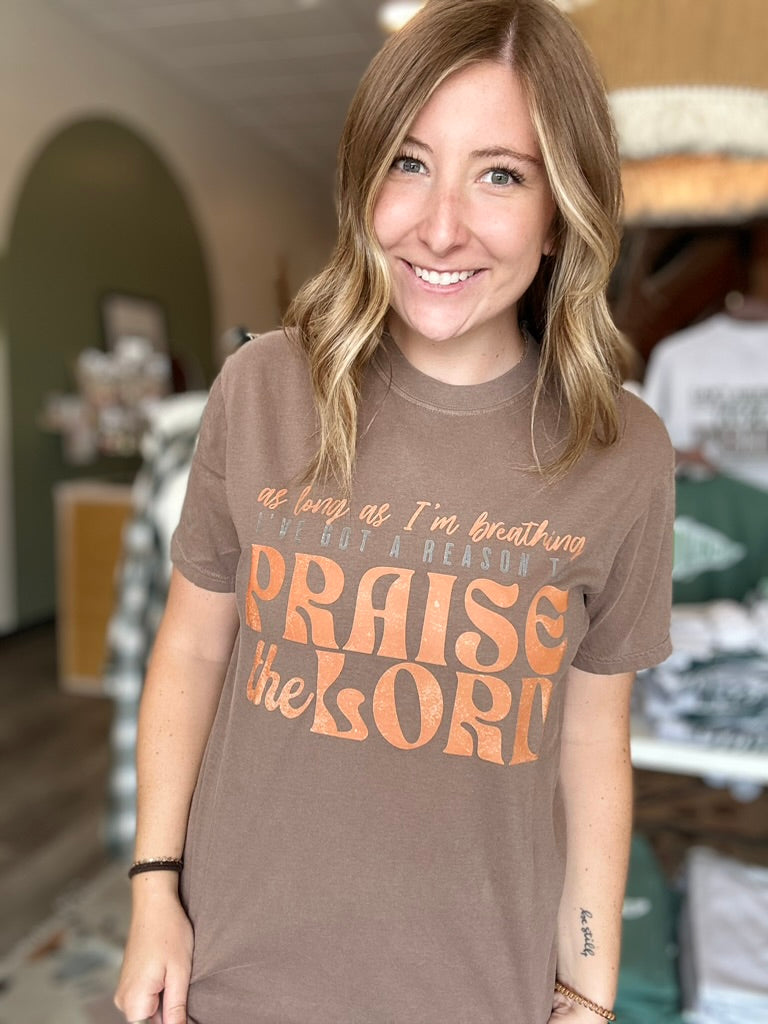 Reason to Praise Tee-comfort colors-R3vel Threads, Women's Fashion Boutique, Located in Hudsonville, Michigan
