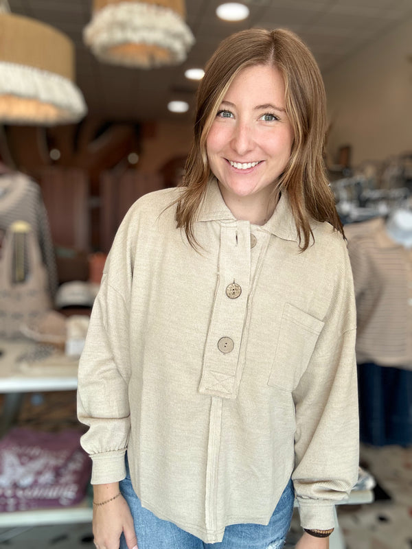 Sara Top-Blu Pepper-R3vel Threads, Women's Fashion Boutique, Located in Hudsonville, Michigan
