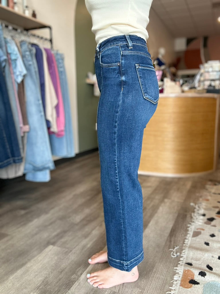 Lisa High Rise Crop-Risen-R3vel Threads, Women's Fashion Boutique, Located in Hudsonville, Michigan