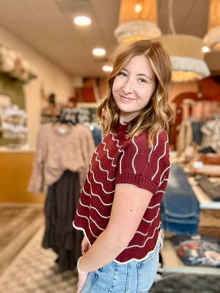 Sara Sweater Vest-She+Sky-R3vel Threads, Women's Fashion Boutique, Located in Hudsonville, Michigan