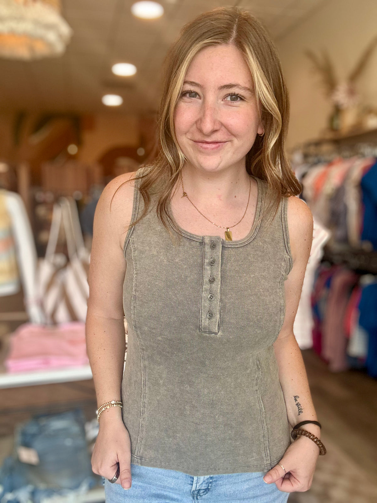 Jordyn Tank-Doe & Rae-R3vel Threads, Women's Fashion Boutique, Located in Hudsonville, Michigan