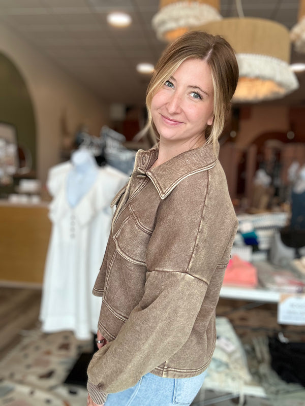 Tucker Jacket-Zenana-R3vel Threads, Women's Fashion Boutique, Located in Hudsonville, Michigan