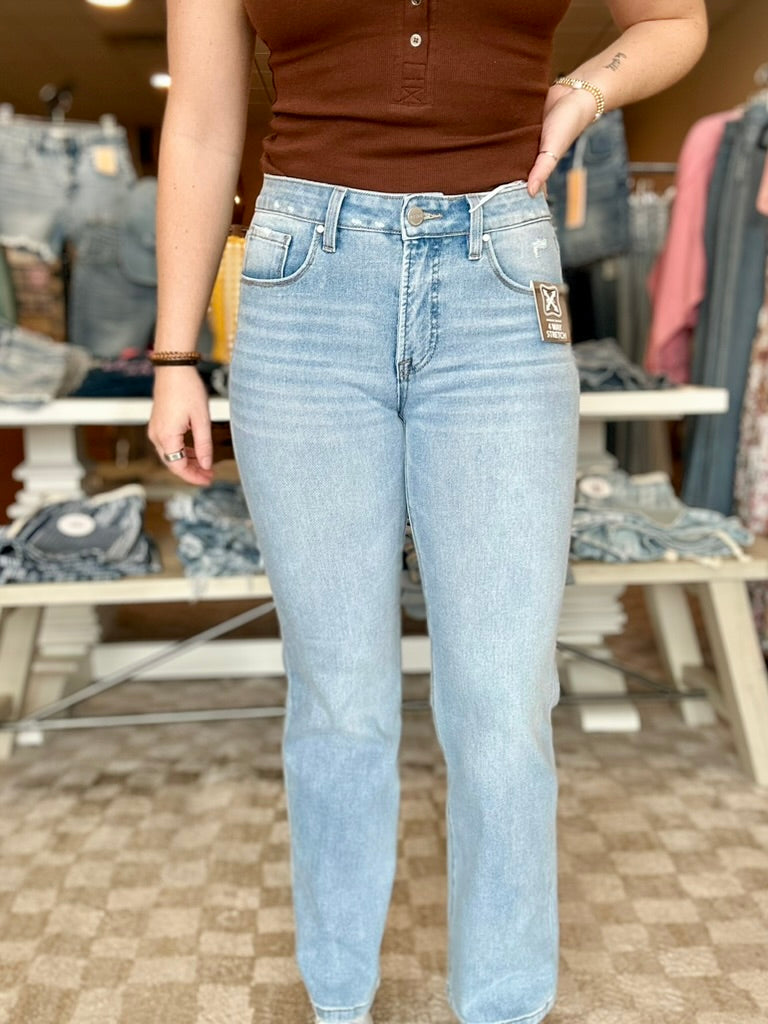Renee Straight Denim-Risen-R3vel Threads, Women's Fashion Boutique, Located in Hudsonville, Michigan