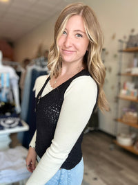 Stella Vest-Blu Pepper-R3vel Threads, Women's Fashion Boutique, Located in Hudsonville, Michigan