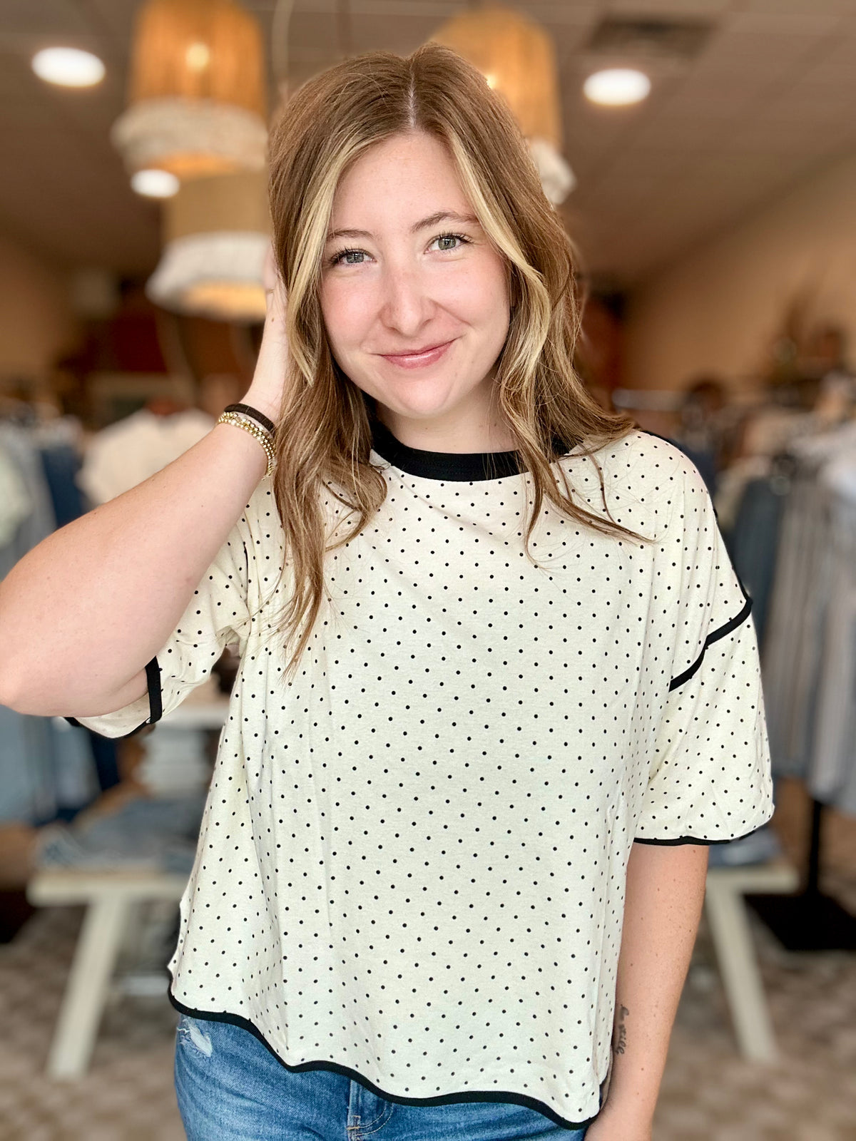 Harper Polka Dot Top