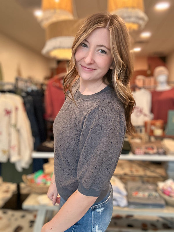 Jen Top-Hem & Thread-R3vel Threads, Women's Fashion Boutique, Located in Hudsonville, Michigan