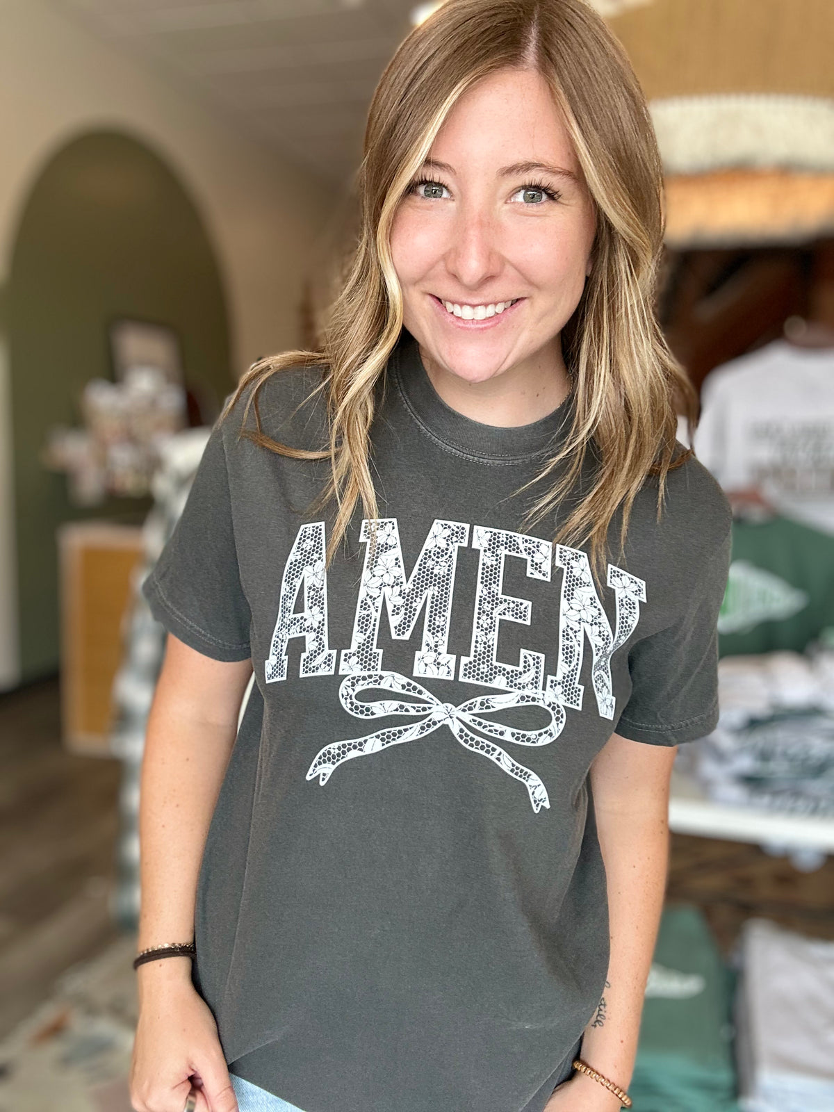 Amen Graphic Tee-comfort colors-R3vel Threads, Women's Fashion Boutique, Located in Hudsonville, Michigan