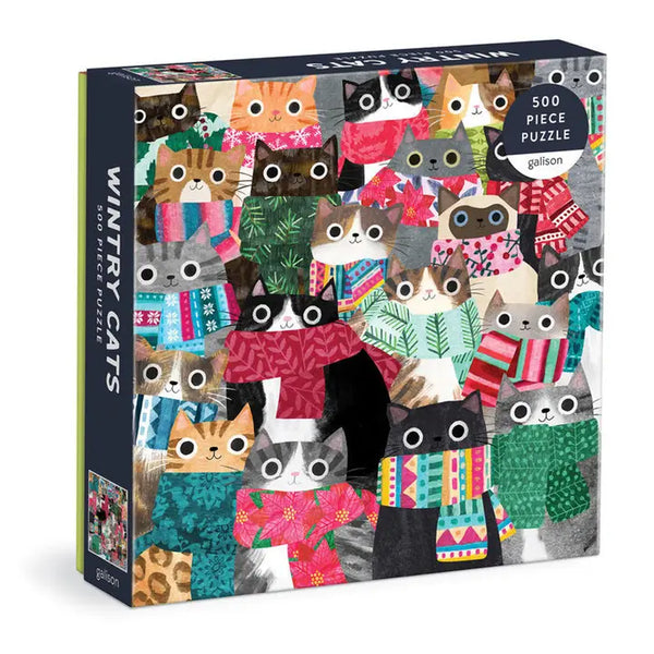 Wintry Cats Puzzle-r3velthreads-R3vel Threads, Women's Fashion Boutique, Located in Hudsonville, Michigan