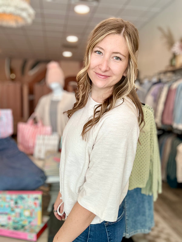 Kylie Pullover-tres bien-R3vel Threads, Women's Fashion Boutique, Located in Hudsonville, Michigan