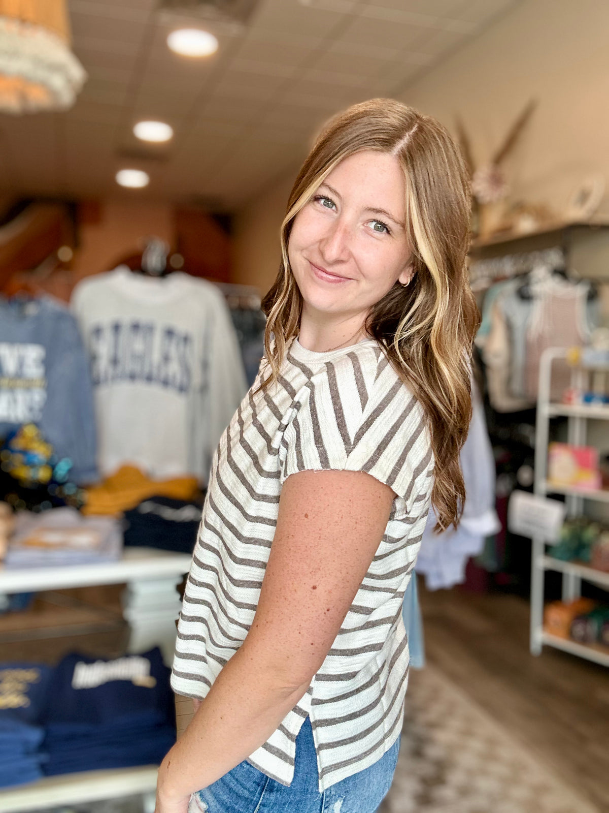 Kelly Top-J.O.A-R3vel Threads, Women's Fashion Boutique, Located in Hudsonville, Michigan