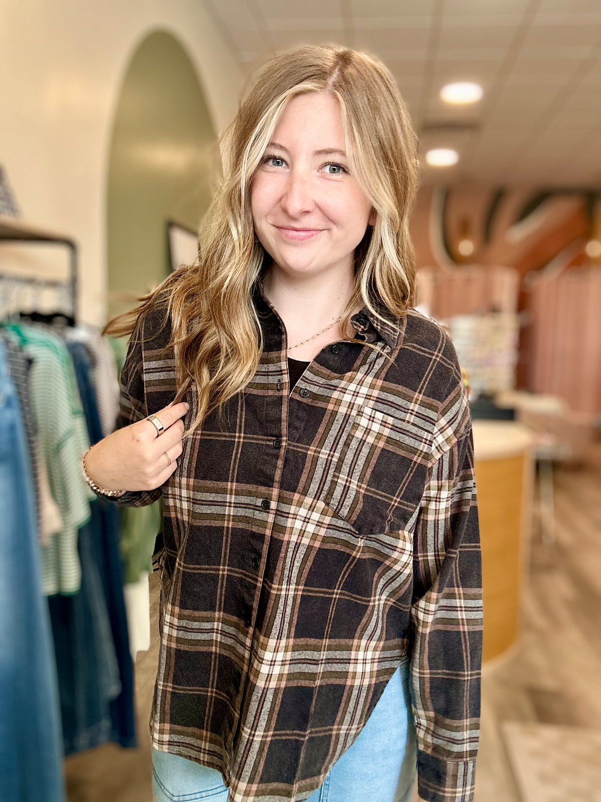 Killian Flannel-J.O.A-R3vel Threads, Women's Fashion Boutique, Located in Hudsonville, Michigan