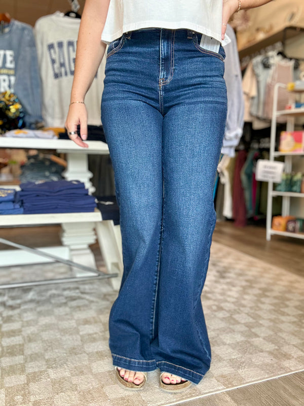 Sally Wide Leg Jeans-Risen-R3vel Threads, Women's Fashion Boutique, Located in Hudsonville, Michigan