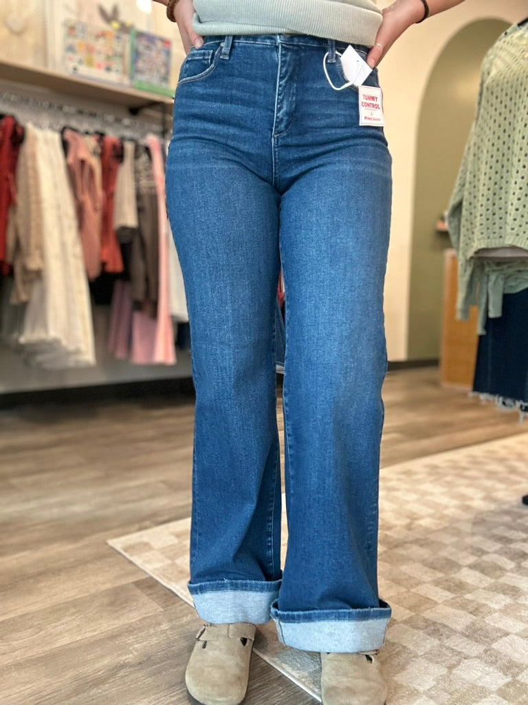 Sunny Tummy control Wide Cuff-Risen-R3vel Threads, Women's Fashion Boutique, Located in Hudsonville, Michigan