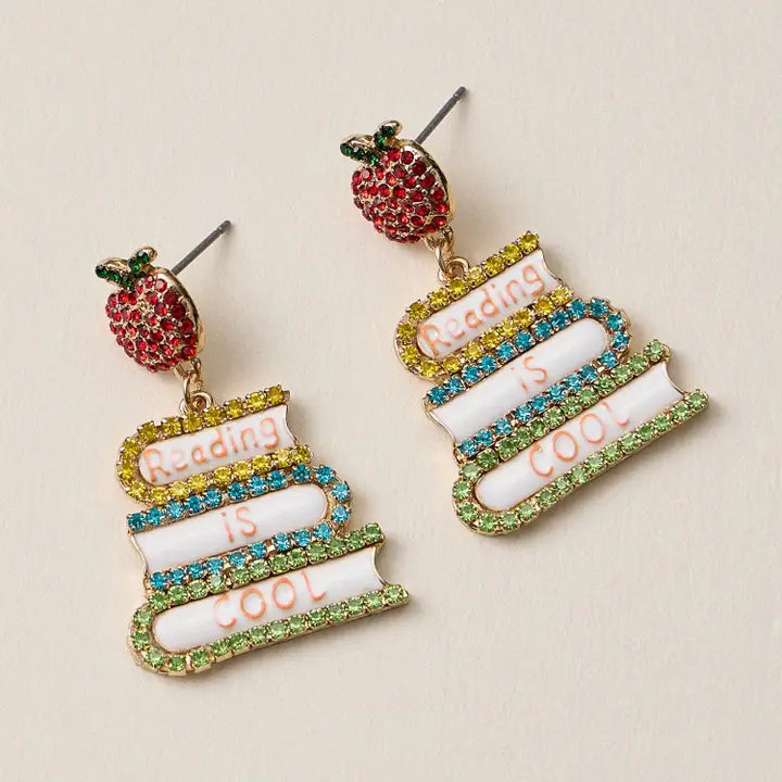 Reading Earrings-Frem-R3vel Threads, Women's Fashion Boutique, Located in Hudsonville, Michigan