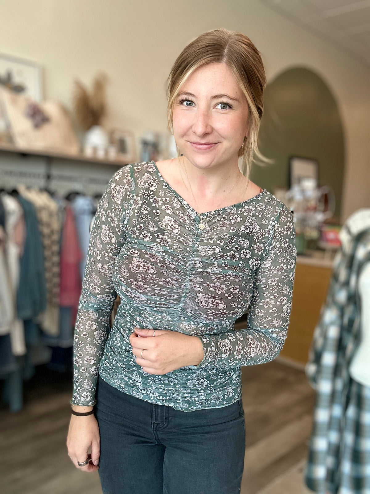 Lindsey Top-Mystree-R3vel Threads, Women's Fashion Boutique, Located in Hudsonville, Michigan