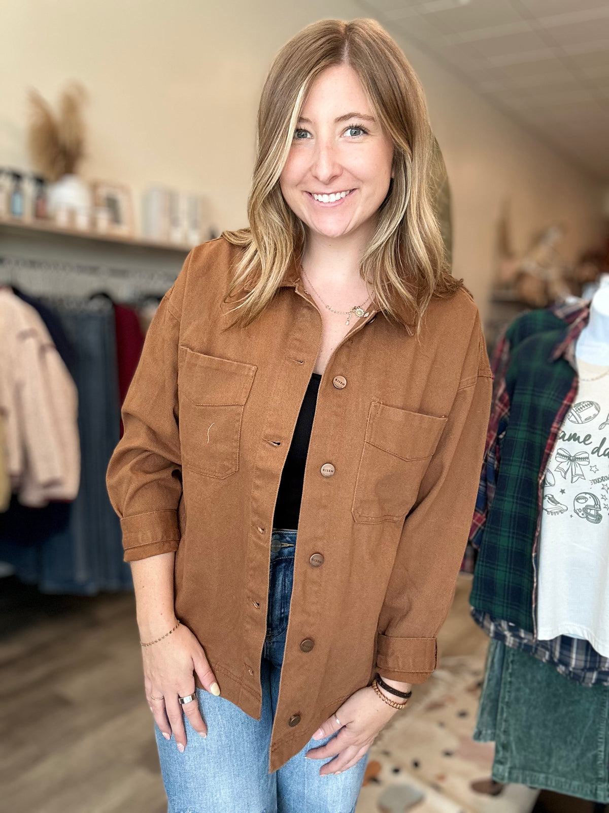 Winnie Jacket-Risen-R3vel Threads, Women's Fashion Boutique, Located in Hudsonville, Michigan