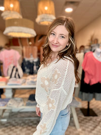 Linda Flower Cardi-Adora-R3vel Threads, Women's Fashion Boutique, Located in Hudsonville, Michigan