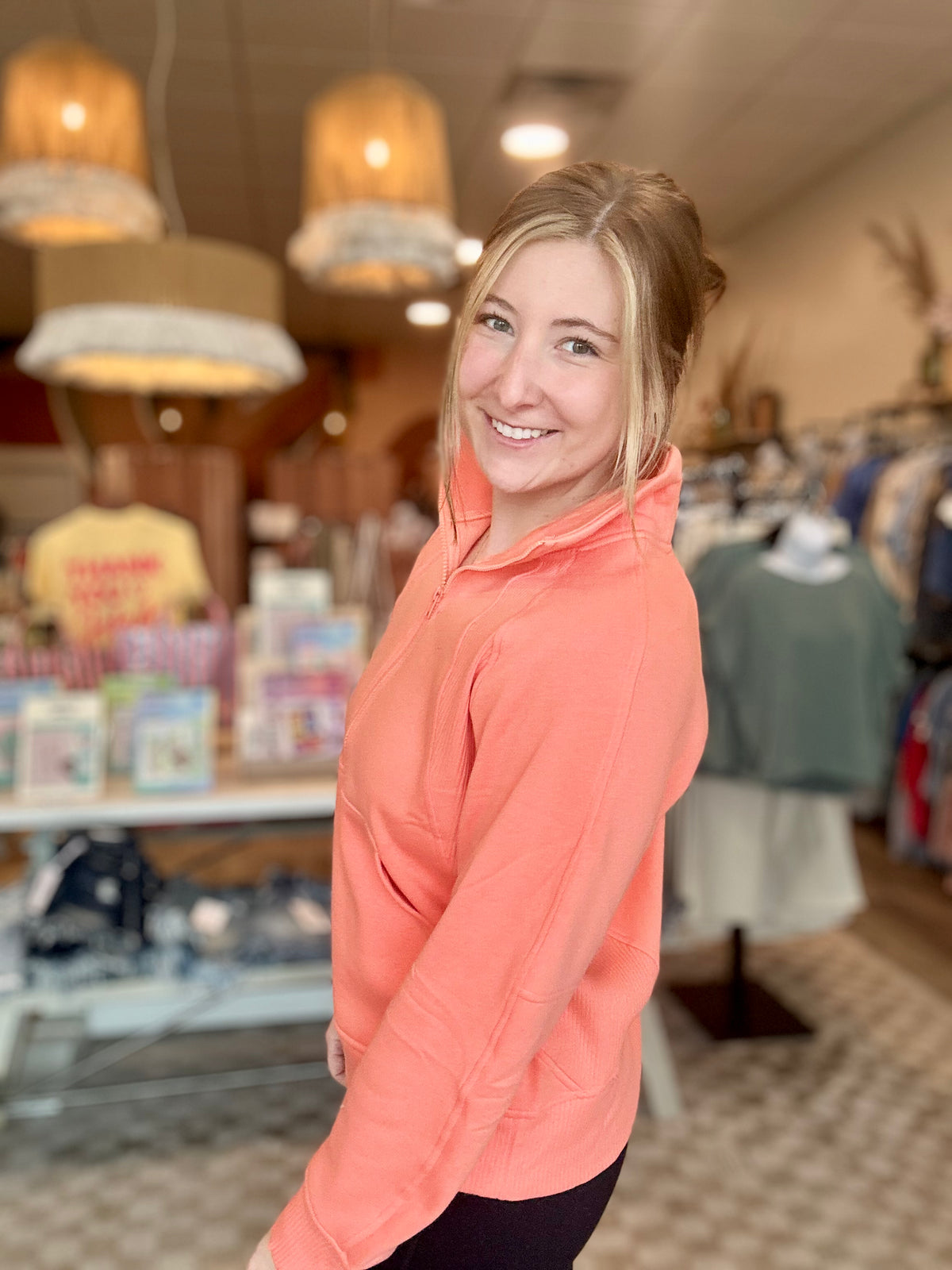 Lucy Half Zip-Zenana-R3vel Threads, Women's Fashion Boutique, Located in Hudsonville, Michigan