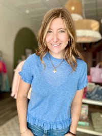 Lacey Top-Bluivy-R3vel Threads, Women's Fashion Boutique, Located in Hudsonville, Michigan